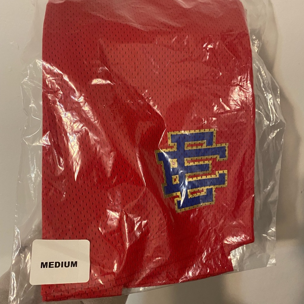 Original Eric Emanuel shorts size medium, Unisex red.